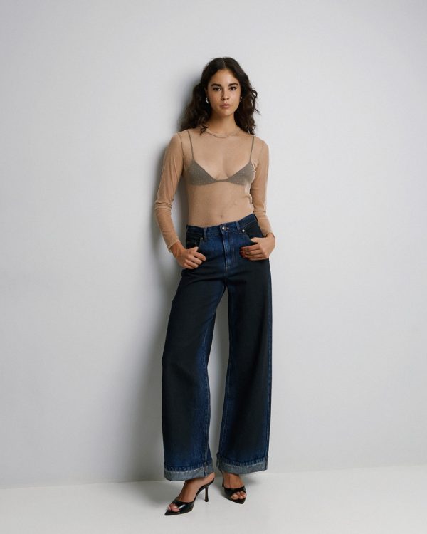 Mesh blouse with rhinestones - Access Fashion - Image 5