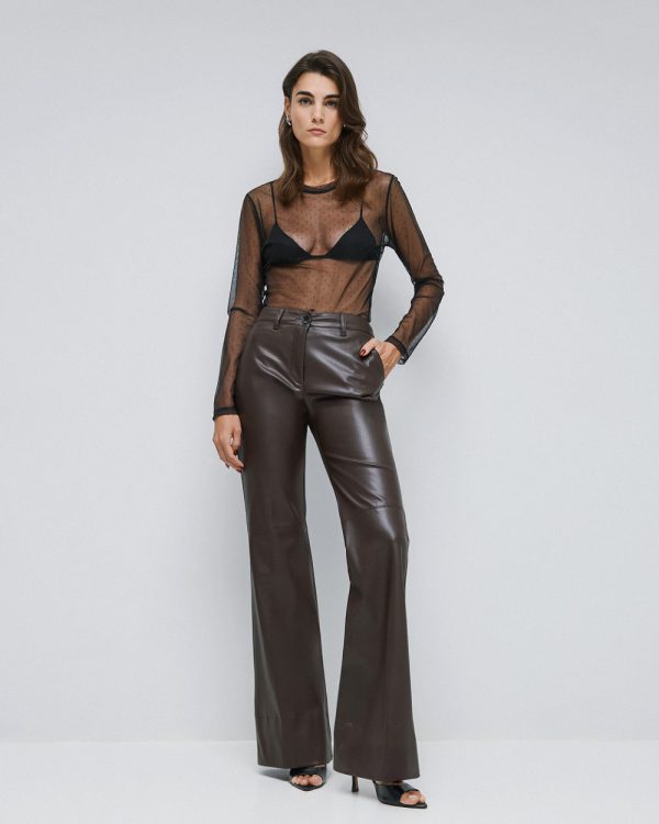 Mesh blouse with rhinestones - Access Fashion - Image 2