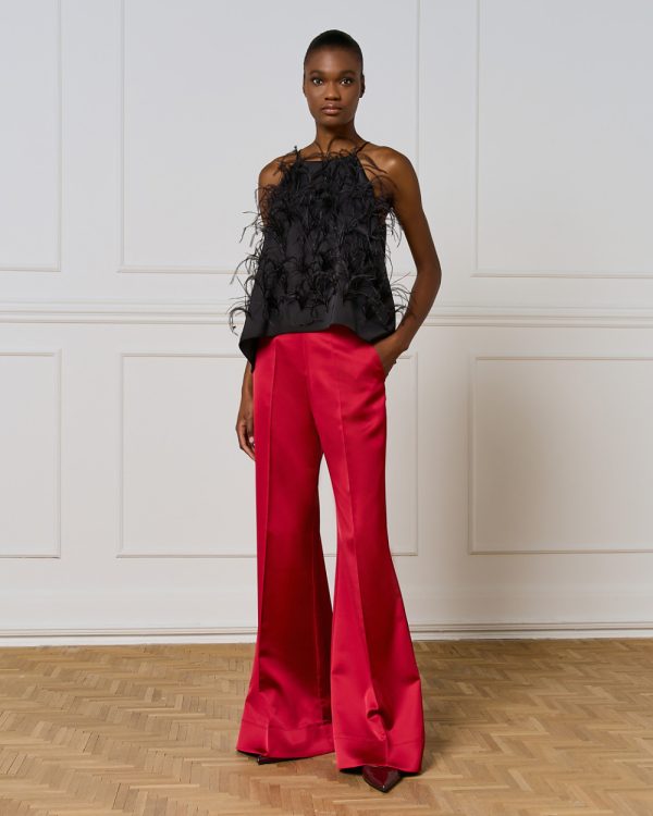 Halter top with feathers - Access Fashion - Image 2