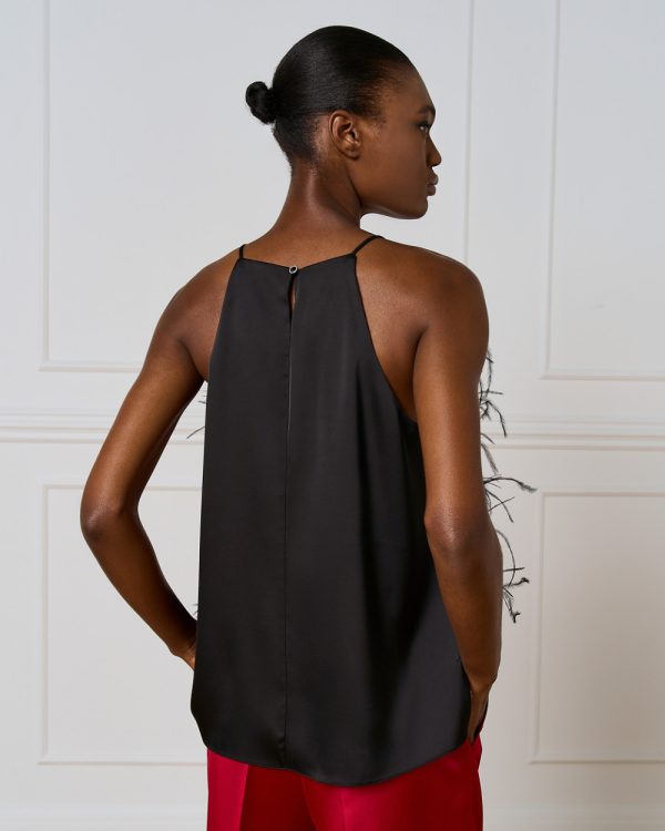 Halter top with feathers - Access Fashion - Image 4