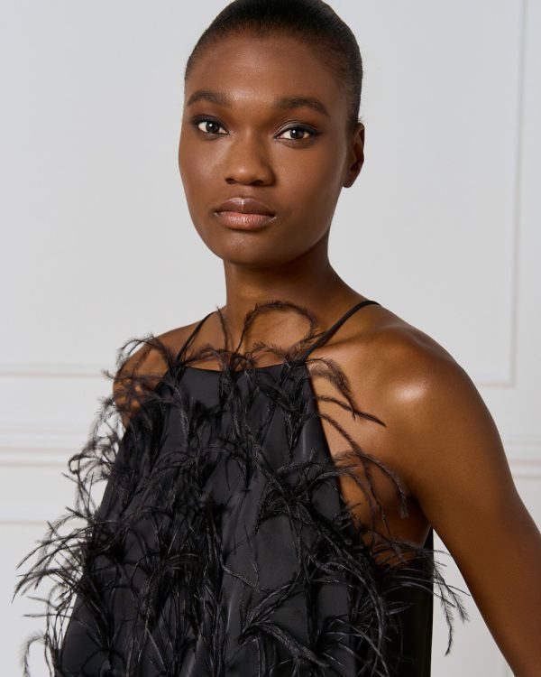 Halter top with feathers - Access Fashion - Image 5