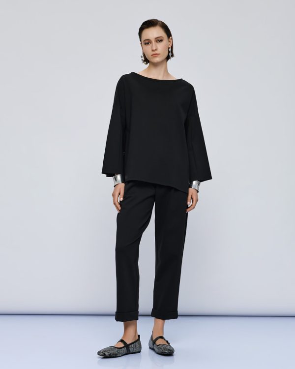 Blouse with boat neckline - Access Fashion - Image 2