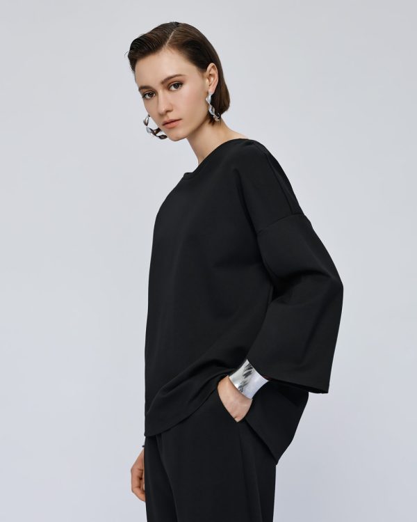 Blouse with boat neckline - Access Fashion - Image 3