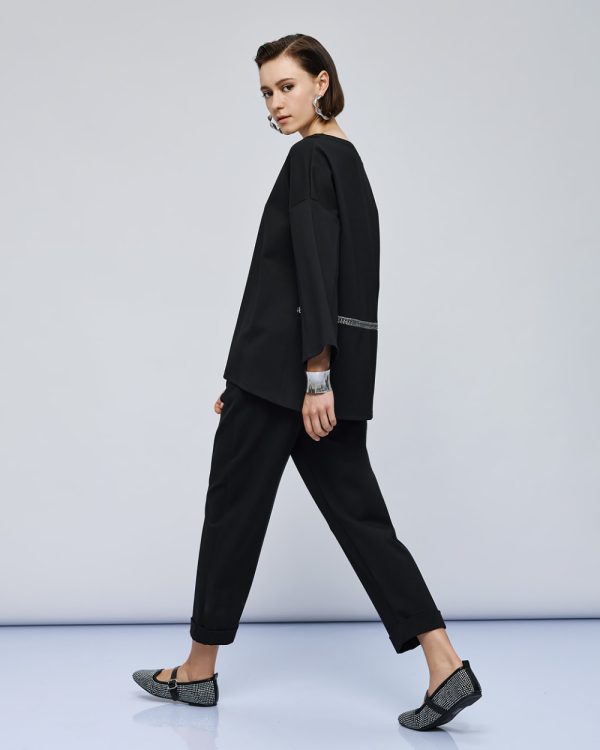 Blouse with boat neckline - Access Fashion - Image 4