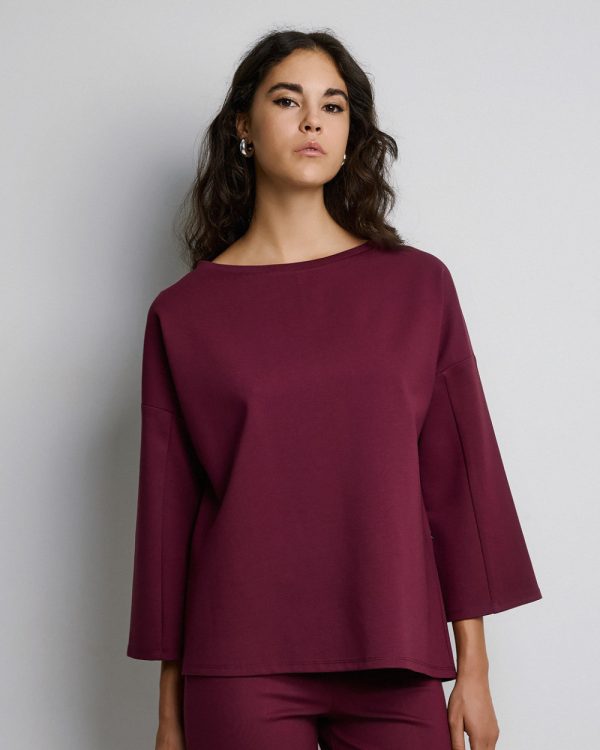 Blouse with boat neckline - Access Fashion - Image 7
