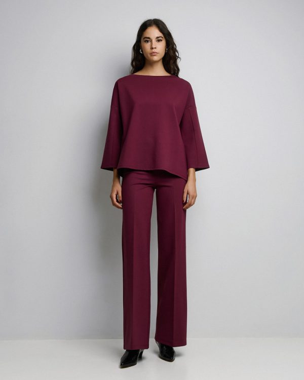 Blouse with boat neckline - Access Fashion - Image 8