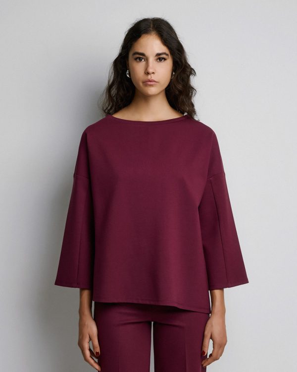 Blouse with boat neckline - Access Fashion - Image 9