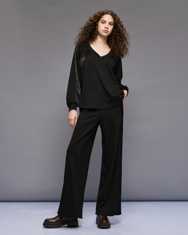 Blouse with satin details - Access Fashion