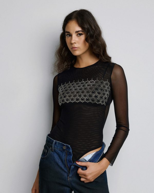 Bodysuit with rhinestones - Access Fashion - Image 6