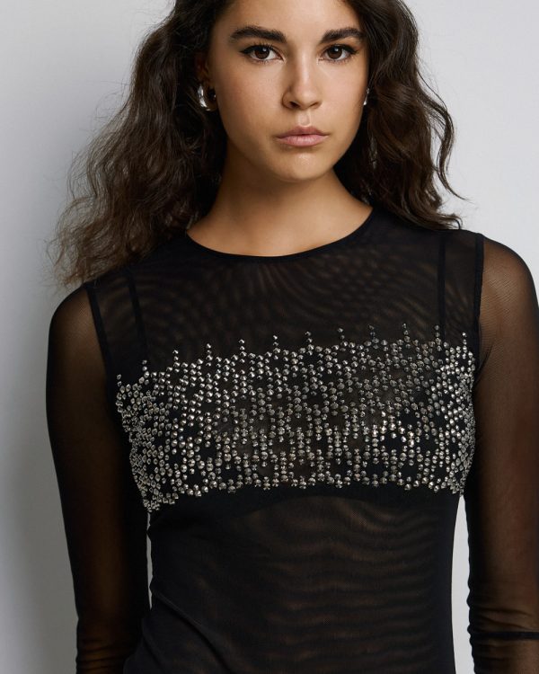 Bodysuit with rhinestones - Access Fashion - Image 8