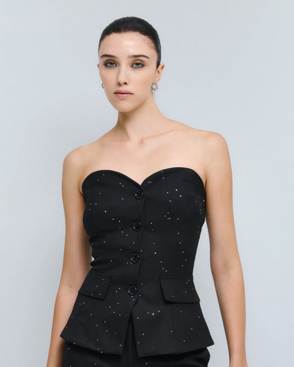 Bustier with sequin details - Access Fashion - Image 4
