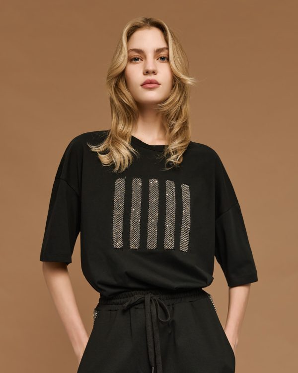 Embroidered cotton blouse - Access Fashion - Image 3
