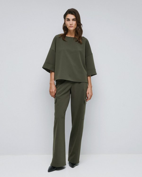 Blouse with boat neckline - Access Fashion - Image 2
