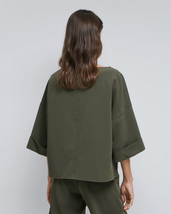 Blouse with boat neckline - Access Fashion - Image 4