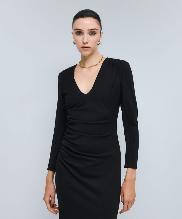Ruched midi dress - Access Fashion - Image 2