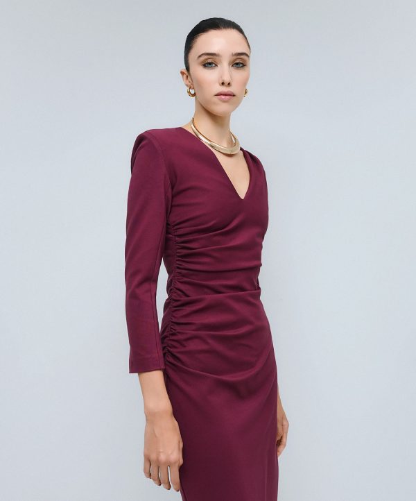 Ruched midi dress - Access Fashion - Image 6