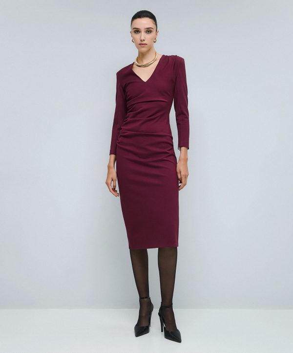 Ruched midi dress - Access Fashion - Image 7