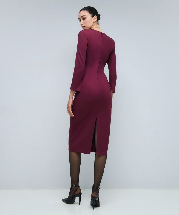 Ruched midi dress - Access Fashion - Image 8
