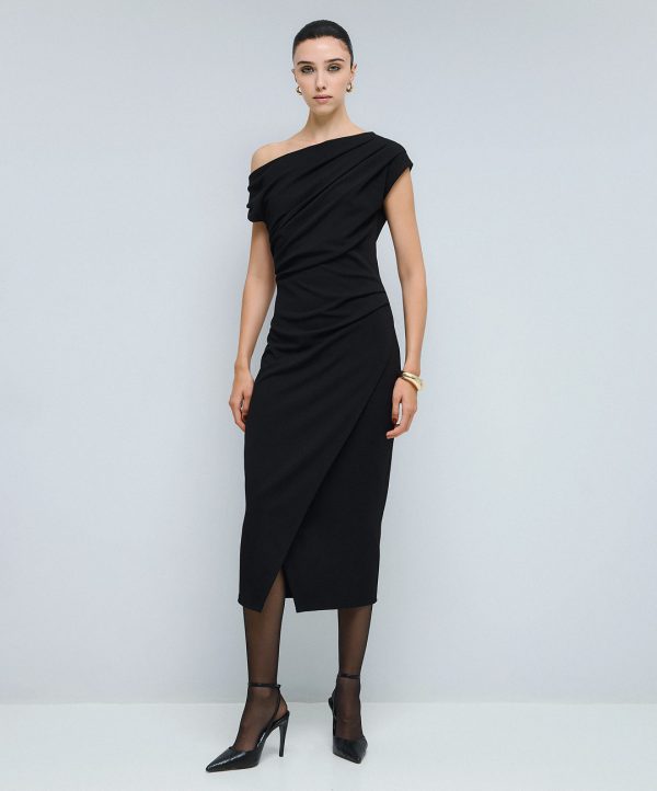 Pencil dress with ruched details - Access Fashion - Image 3