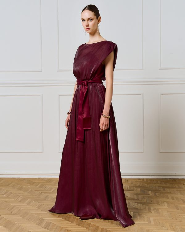 Maxi dress with sheer fabric - Access Fashion