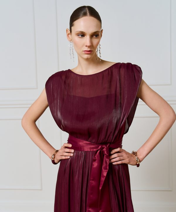 Maxi dress with sheer fabric - Access Fashion - Image 2