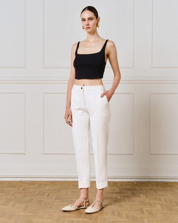 Pants with turn-up hems - Access Fashion