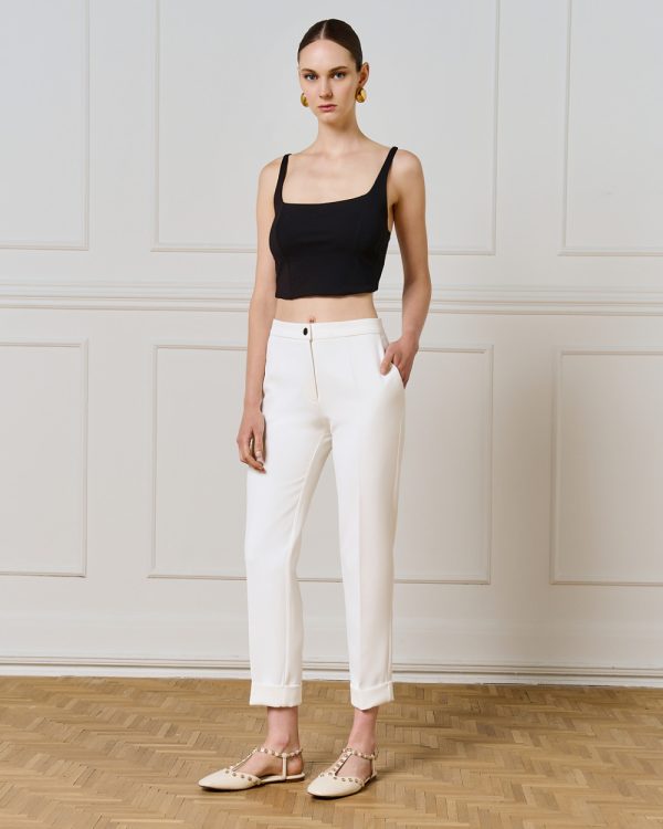 Pants with turn-up hems - Access Fashion - Image 3