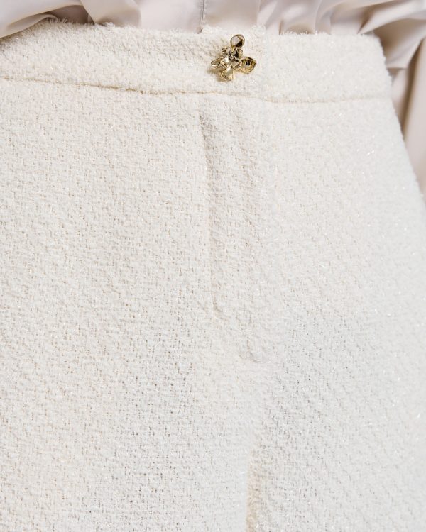 Textured wide-leg  trousers - Access Fashion - Image 4