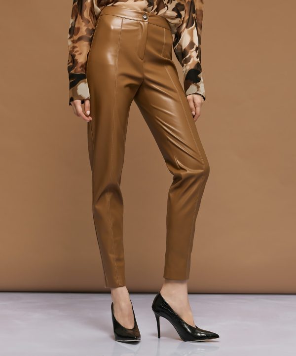 High-waist faux leather pants - Access Fashion - Image 2