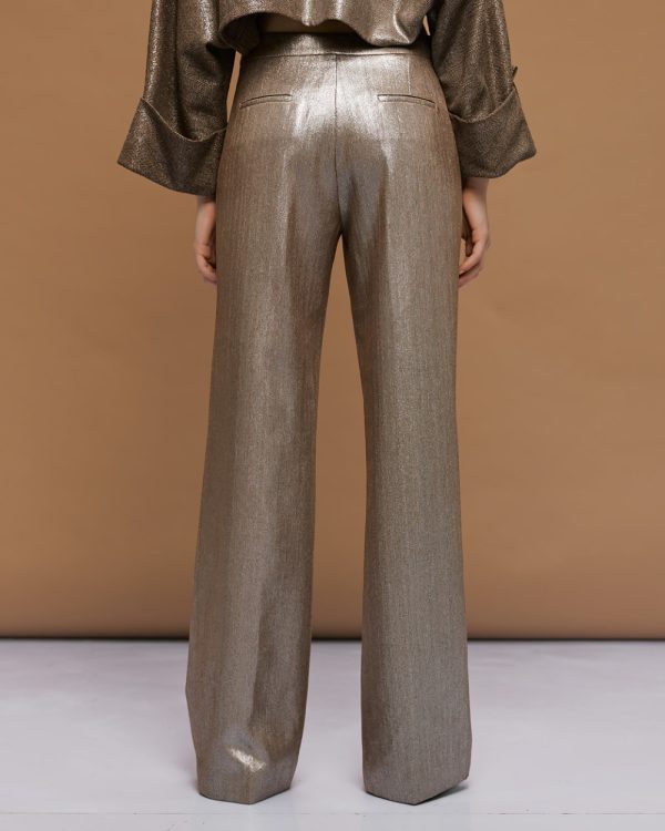 Metallic-effect pants - Access Fashion - Image 4