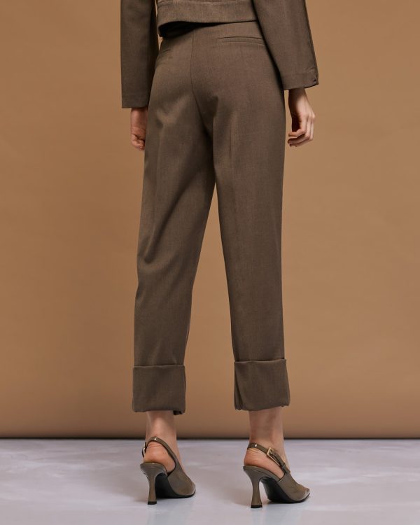 High-waist pants with turn-up hems - Access Fashion - Image 7