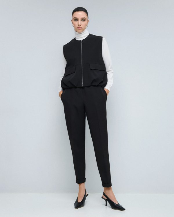 Pants with elastic waistband - Access Fashion - Image 5