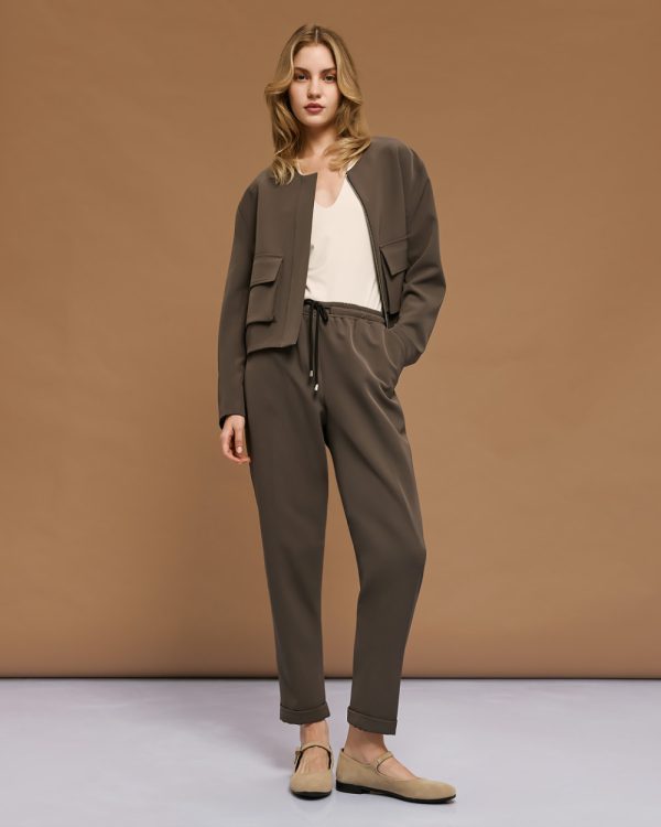 Pants with elastic waistband - Access Fashion - Image 3