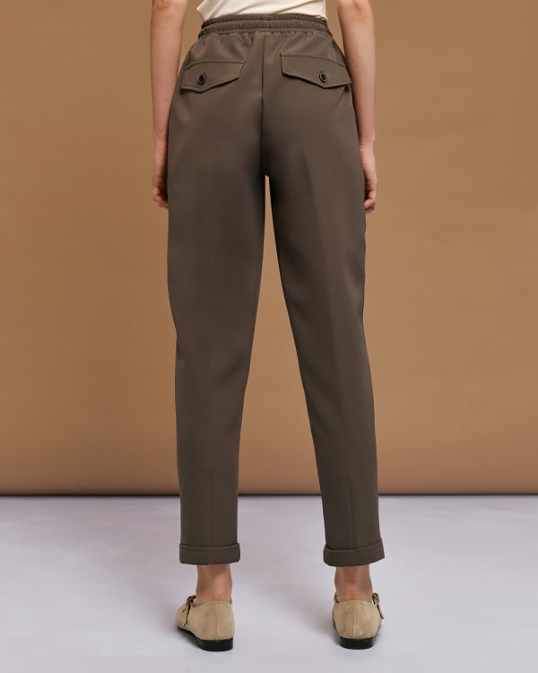 Pants with elastic waistband - Access Fashion - Image 4