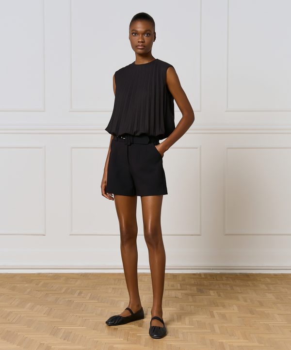 High-waist shorts with a belt - Access Fashion - Image 3
