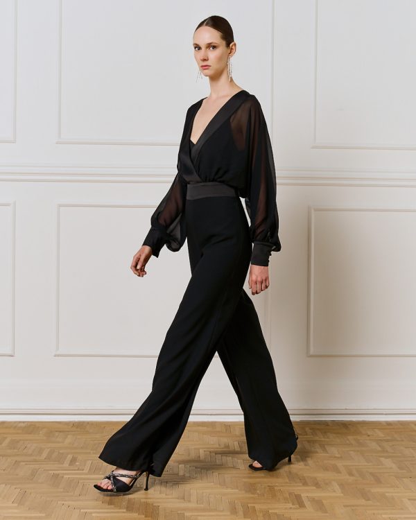 Jumpsuit with satin details - Access Fashion