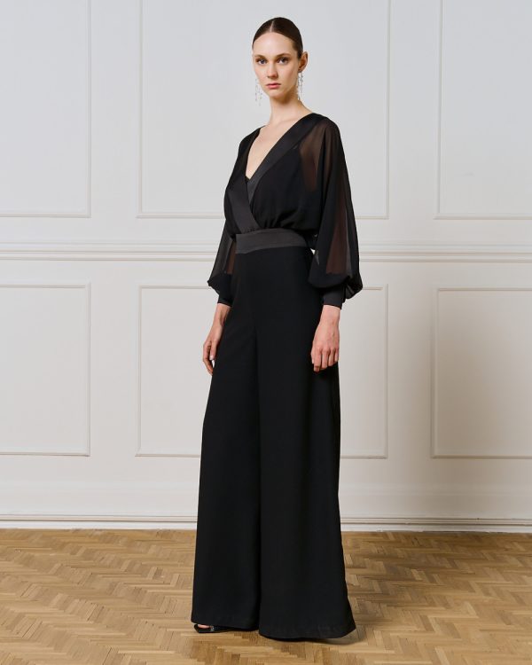 Jumpsuit with satin details - Access Fashion - Image 3