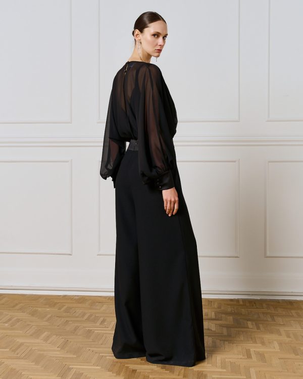 Jumpsuit with satin details - Access Fashion - Image 4