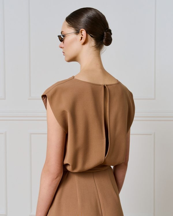 Sleeveless jumpsuit with belt - Access Fashion - Image 5