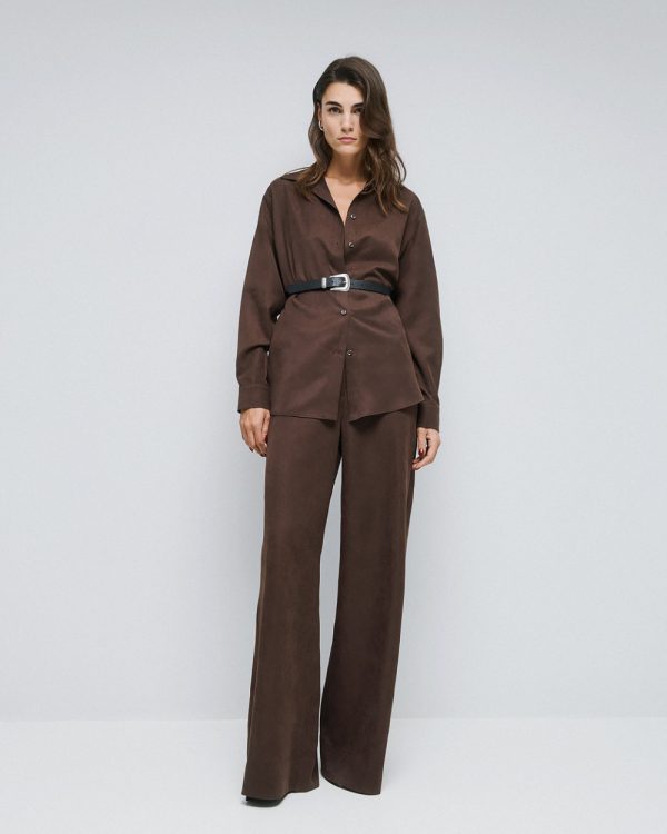 Pants with elastic back waistband - Access Fashion - Image 4