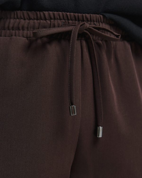 Pants with elastic waistband and turn-up hems - Access Fashion - Image 7