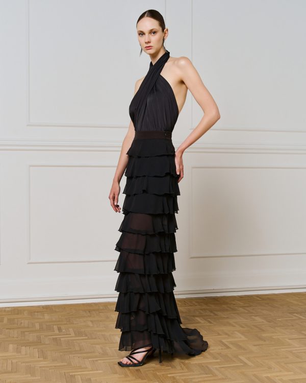 Maxi skirt with ruffles - Access Fashion