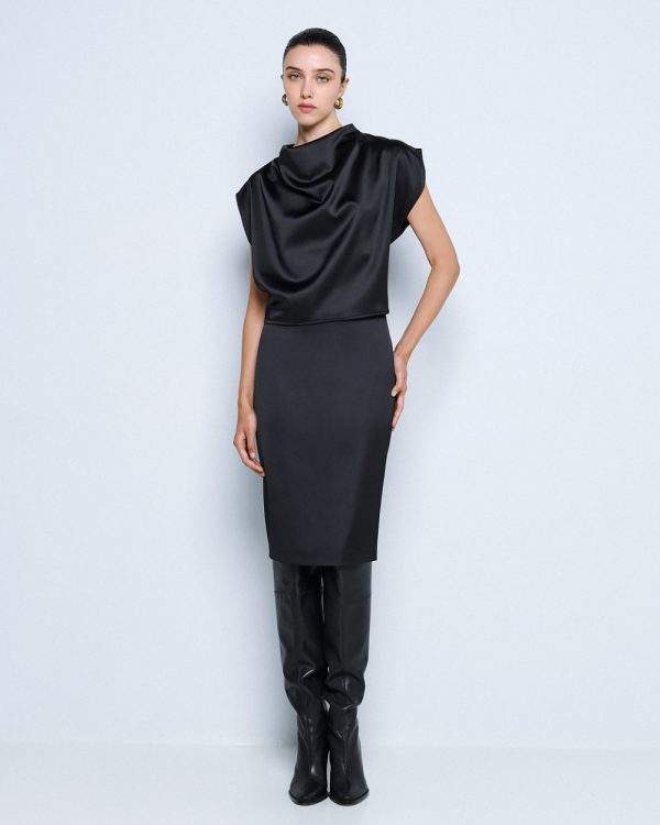 Satin pencil skirt - Access Fashion
