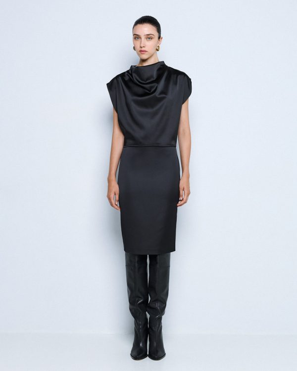 Satin pencil skirt - Access Fashion - Image 3
