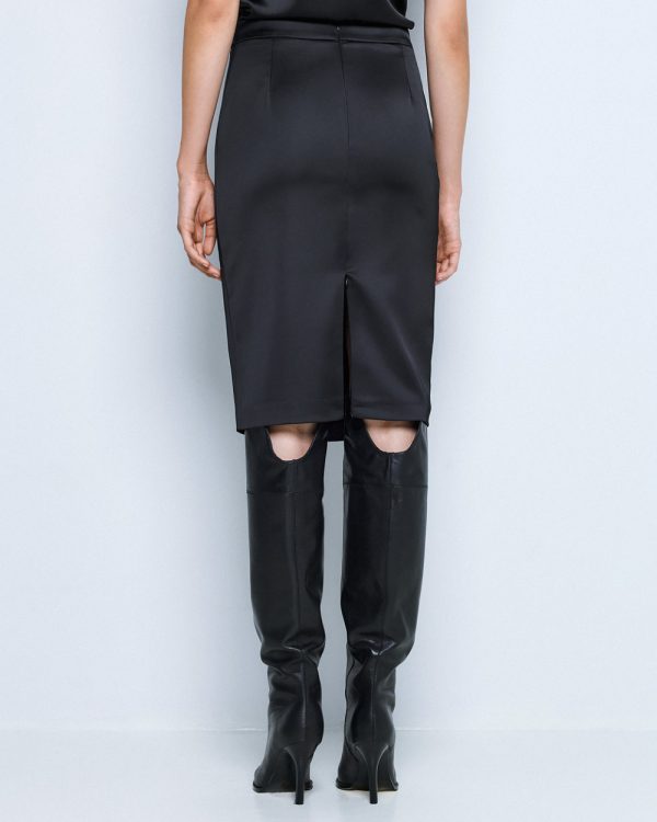 Satin pencil skirt - Access Fashion - Image 4