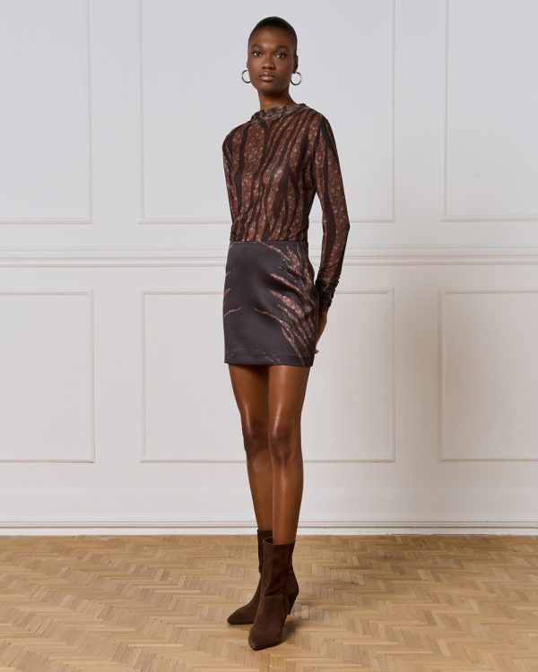 Printed mini skirt - Access Fashion - Image 3
