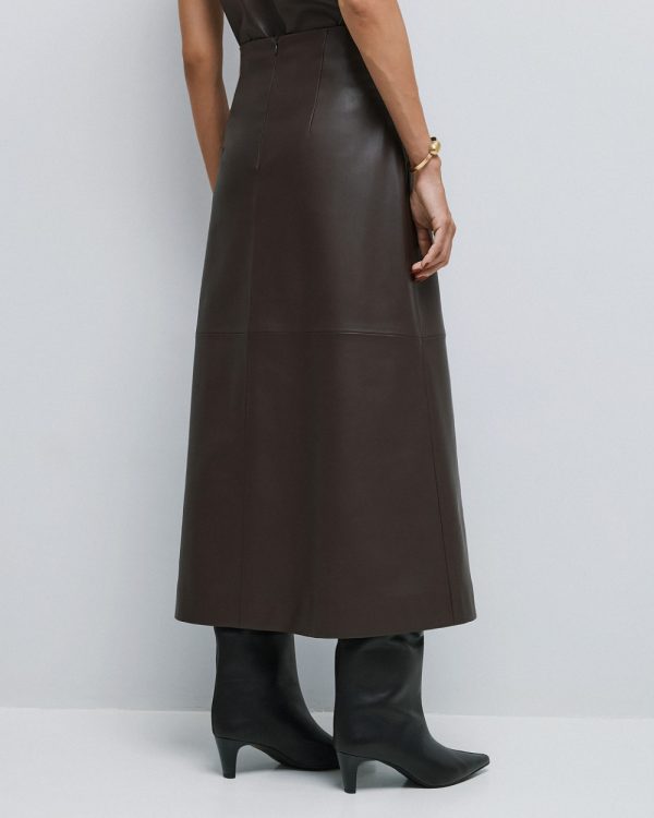 High-waist faux leather skirt - Access Fashion - Image 3