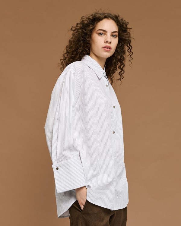 Striped shirt with wide cuffs - Access Fashion