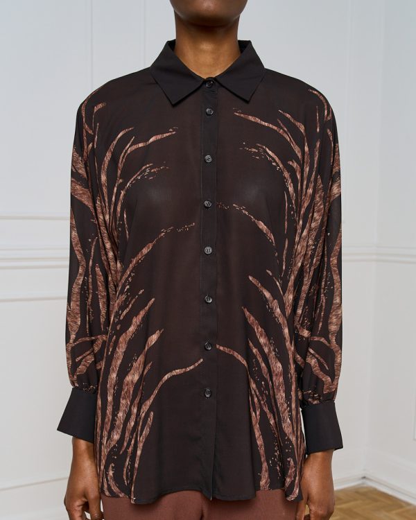 Printed sheer shirt - Access Fashion - Image 5