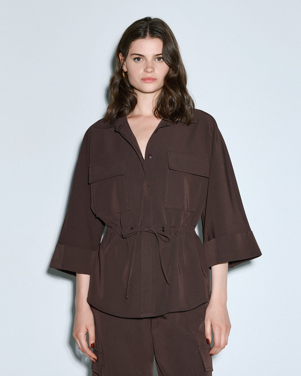 Brouska - 54-7601-197 Shirt with drawstring waist - Access Fashion - Image 7